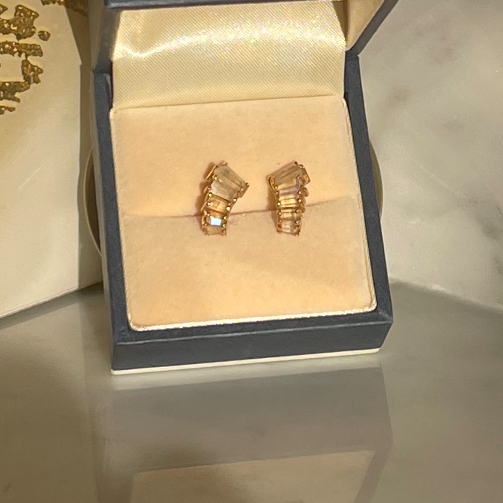 Anthony Nak Rose gold and Tourmaline earrings